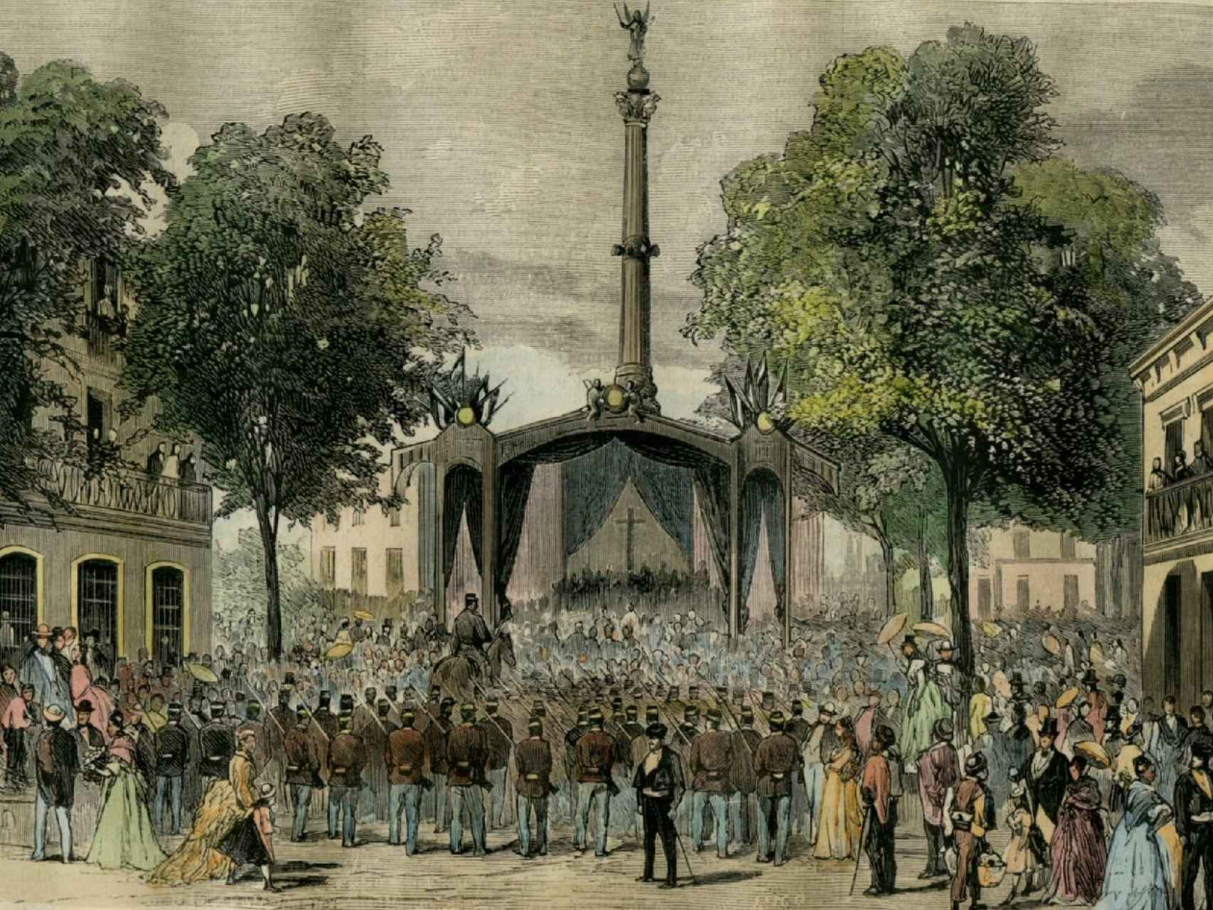 Función cívico religiosa en conmemoración de las víctimas del 24 de agosto de 1824.