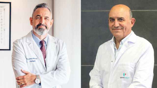 Los doctores José Angel Gómez y Jorge Contreras.
