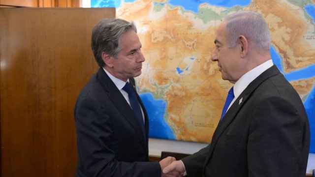 El secretario de Estado de EEUU, Antony Blinken, y el primer ministro israelí, Benjamin Netanyahu.
