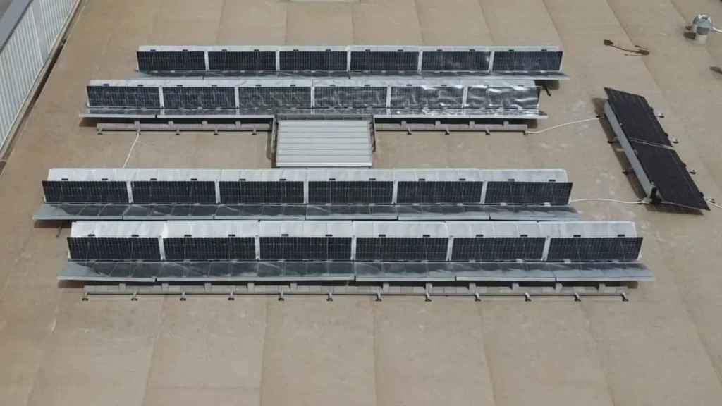 Una instalación de prueba de las placas solares Vecthor