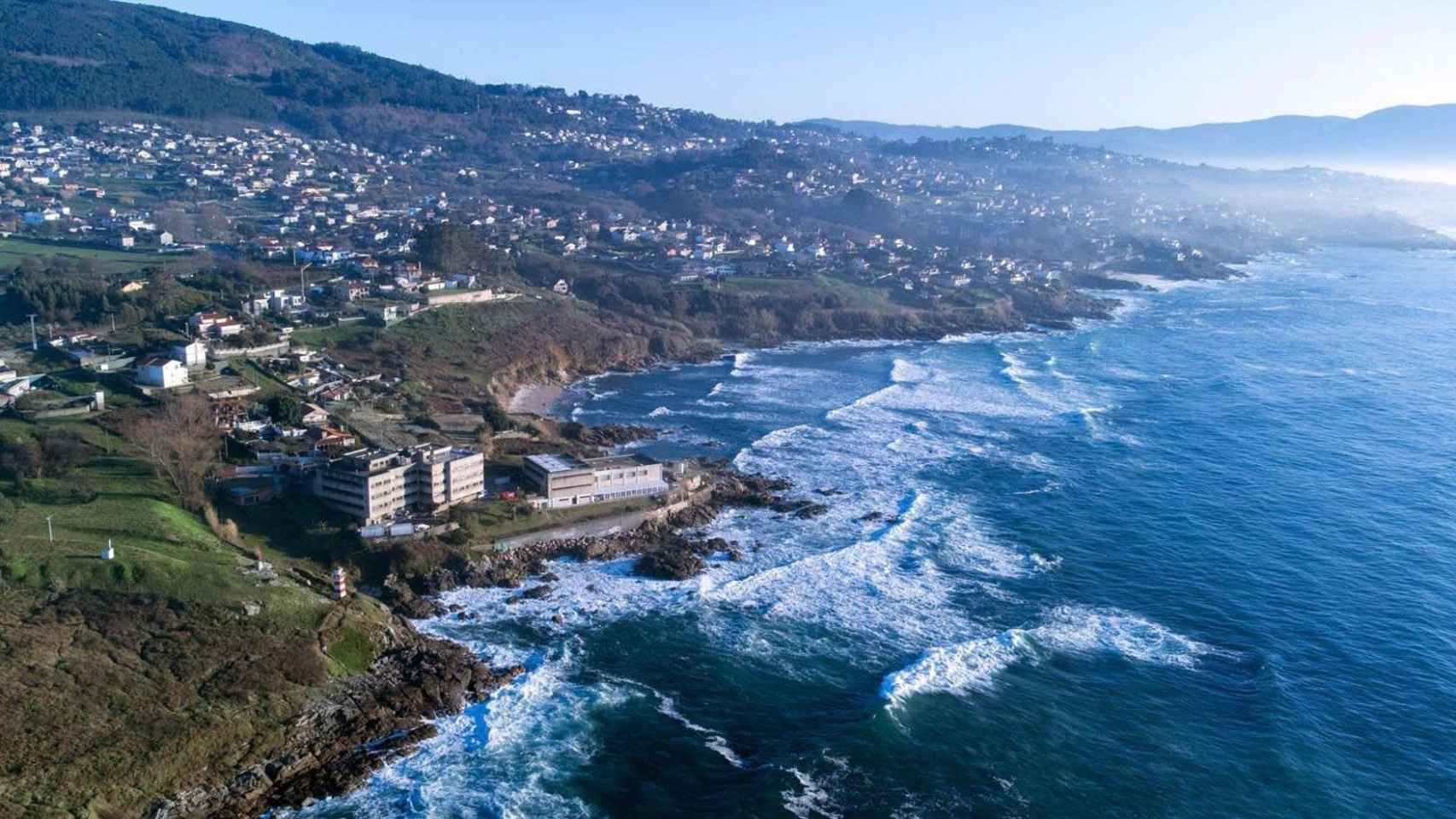 Vista aérea del Centro Oceanográfico del IEO en Vigo.