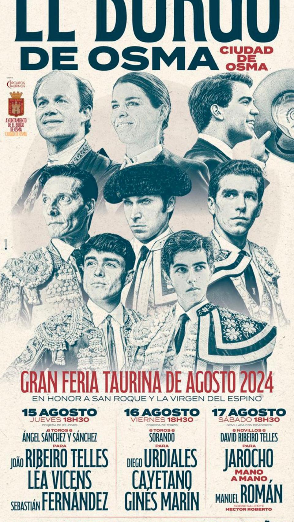 Cartel de toros de El Burgo de Osma