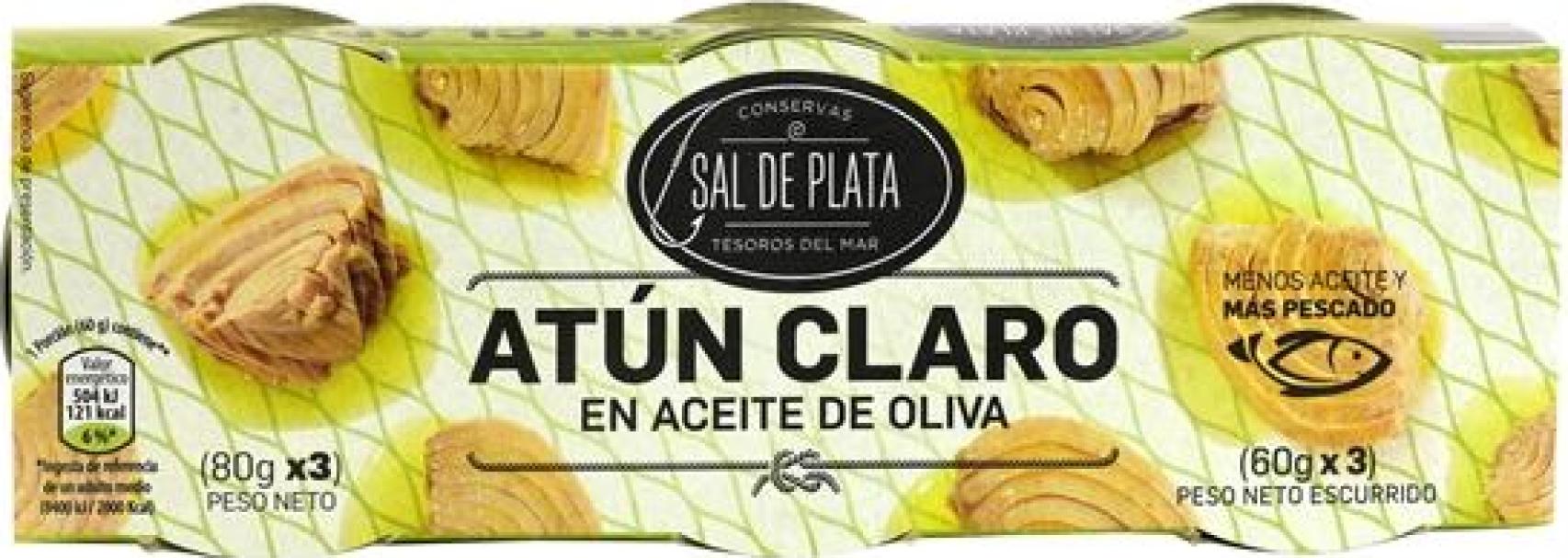 Atún en lata de Sal de Plata, disponible en Aldi.