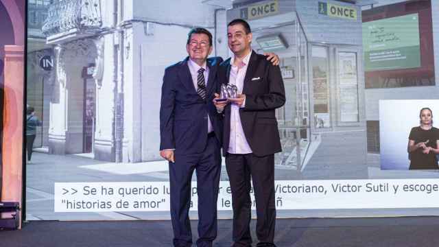 Victoriano Sutil, mejor vendedor de la ONCE en Castilla y León en 2023