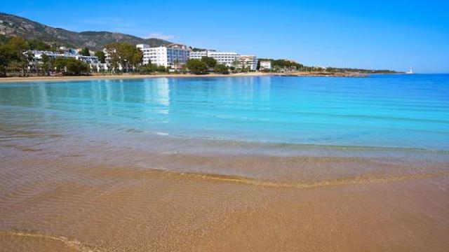 Vista de la playa de Las Fuentes en Alcossebre, en Castellón.