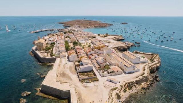 Vista aérea de la isla de Tabarca, en Alicante.