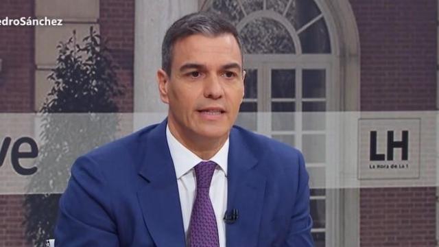 El presidente del Gobierno, Pedro Sánchez, este miércoles en 'La Hora de la 1'.