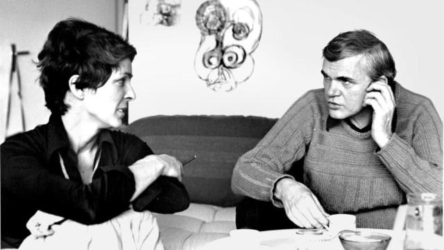 Milan y Vera Kundera. Foto: Tusquets Editores