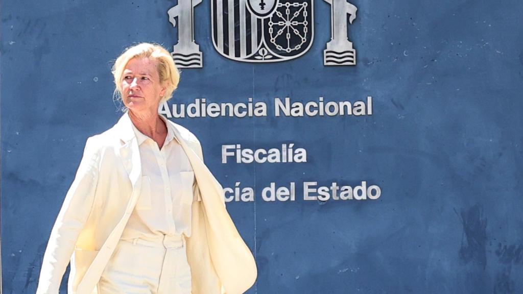 La actriz Ana Duato saliendo de los juzgados, este miércoles, 12 de junio.