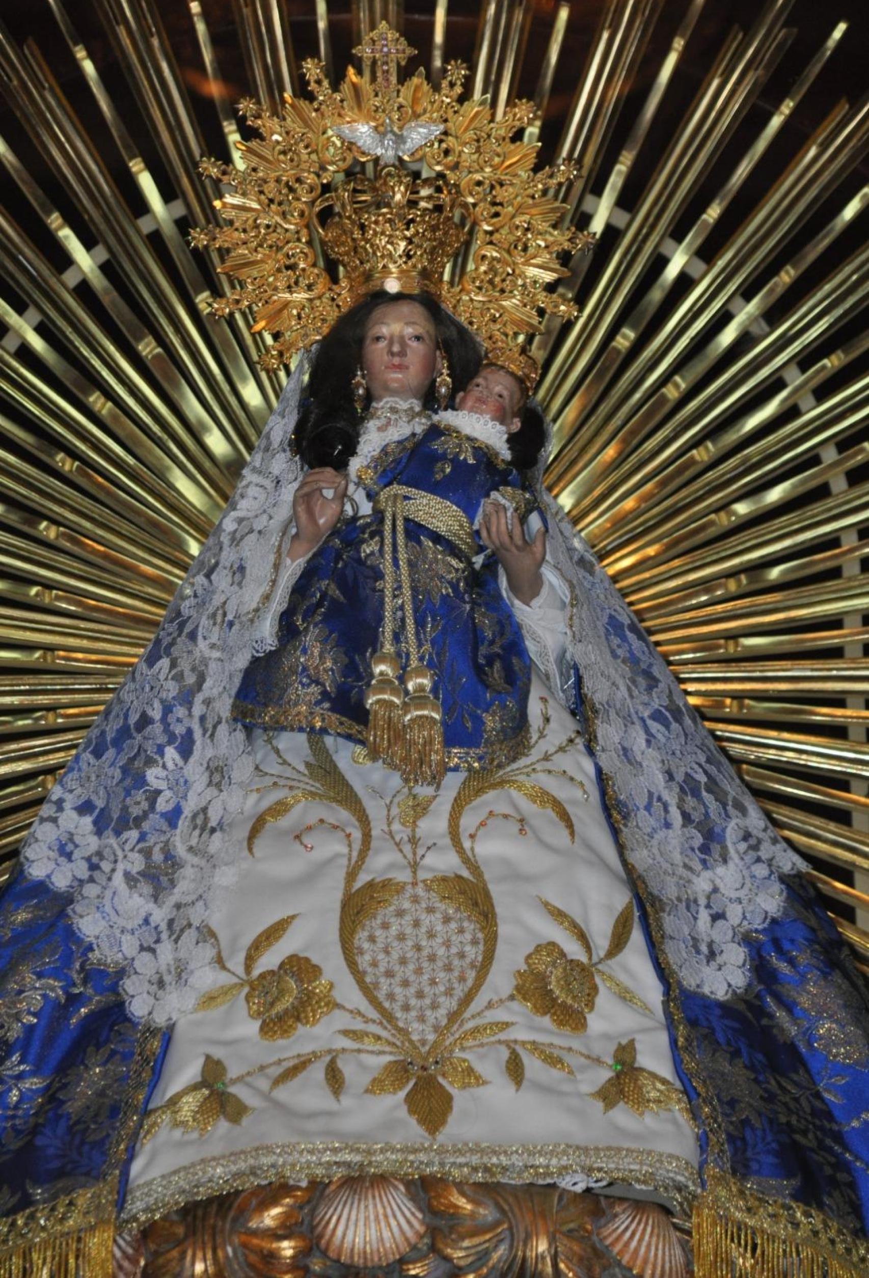 Virgen de las Virtudes de Santa Cruz de Mudela (Ciudad Real). Foto: 'Los 23 del Campo de Montiel'.