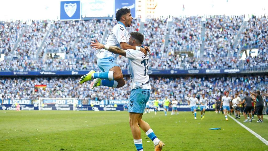 Un momento de un partido del Málaga CF.