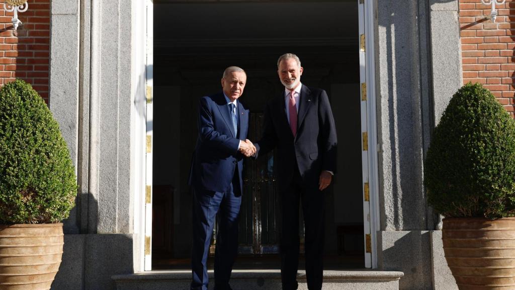 Felipe VI y Erdogan.