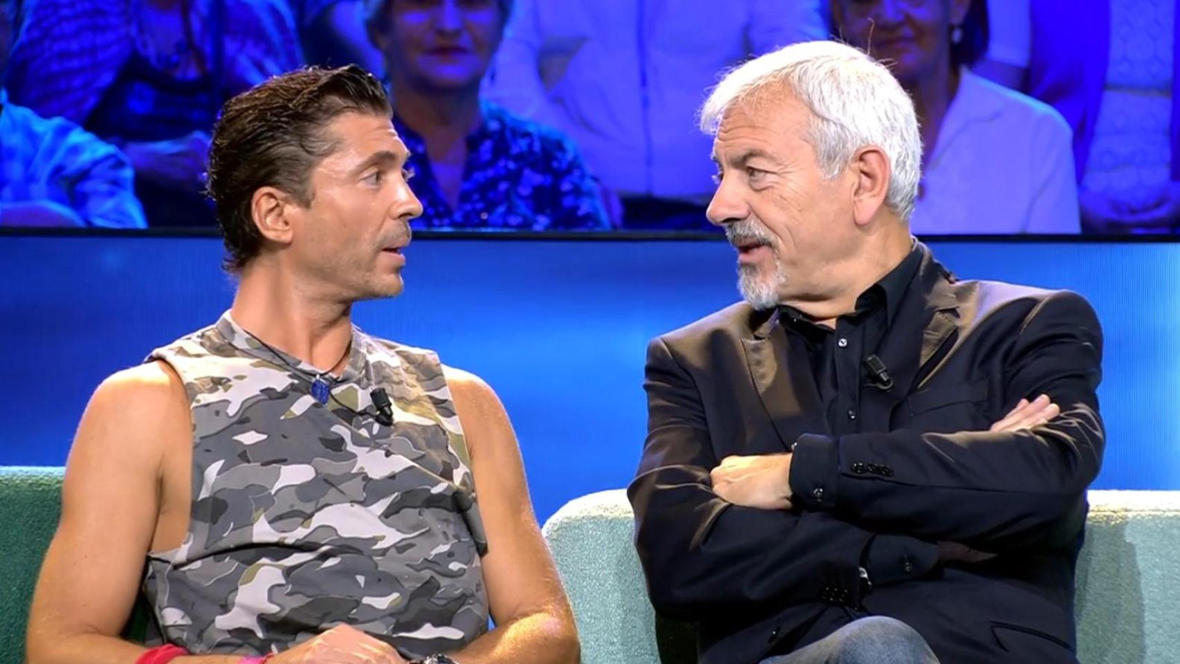 Ángel Cristo y Carlos Sobera, en 'Supervivientes'