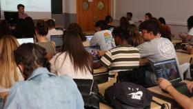 Algunos alumnos de la Universidad de Burgos