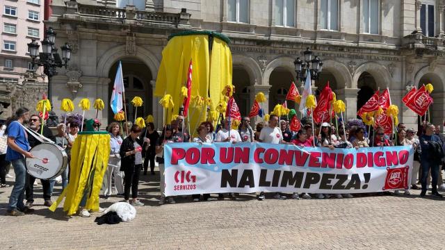 Concentración en María Pita