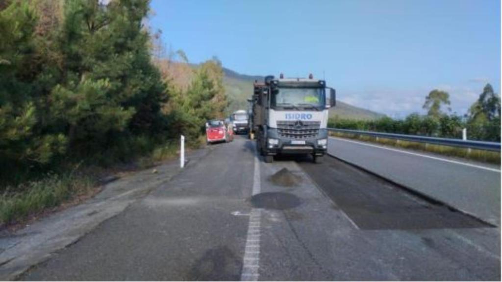 Inicio de los trabajos en la A-8, Barreiros (Lugo)