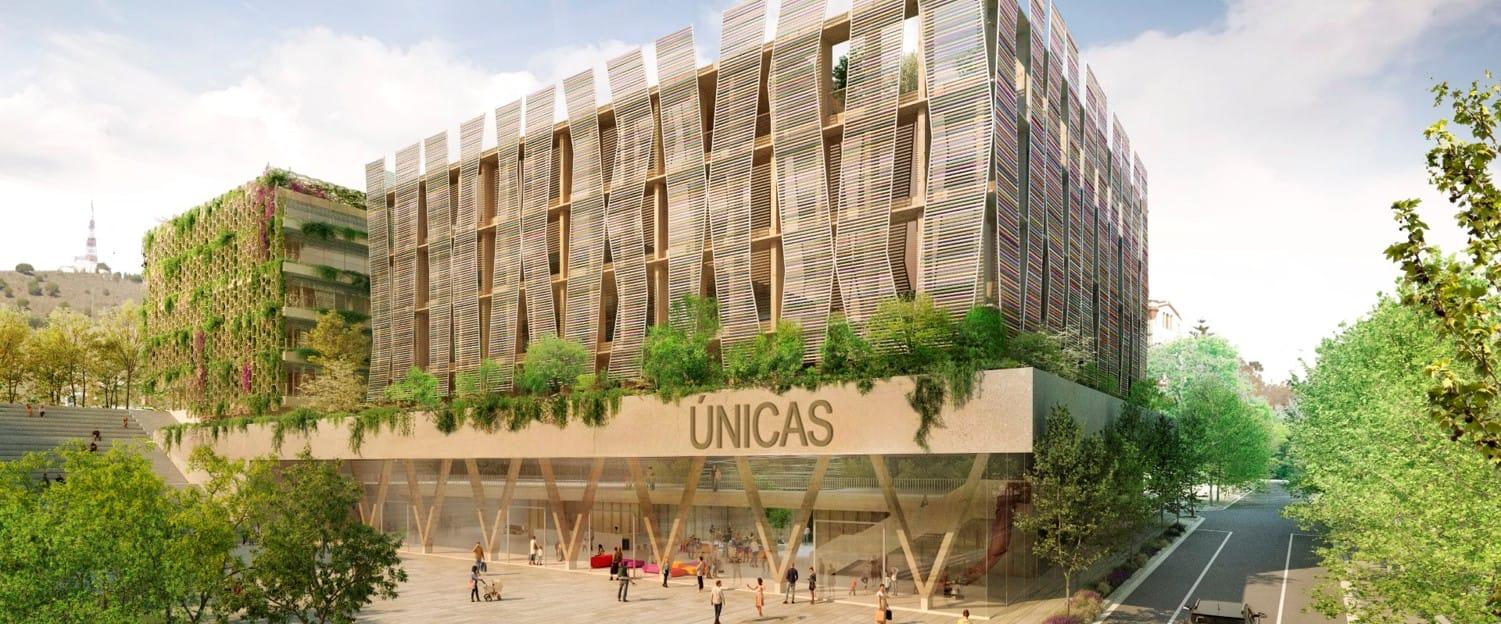 El centro que la Fundación Amancio Ortega construirá en Barcelona.