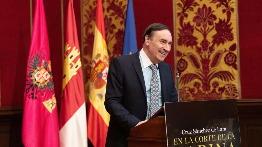 Pedro J. Ramírez, director y presidente ejecutivo de EL ESPAÑOL, durante la presentación de 'La corte de la zarina'.