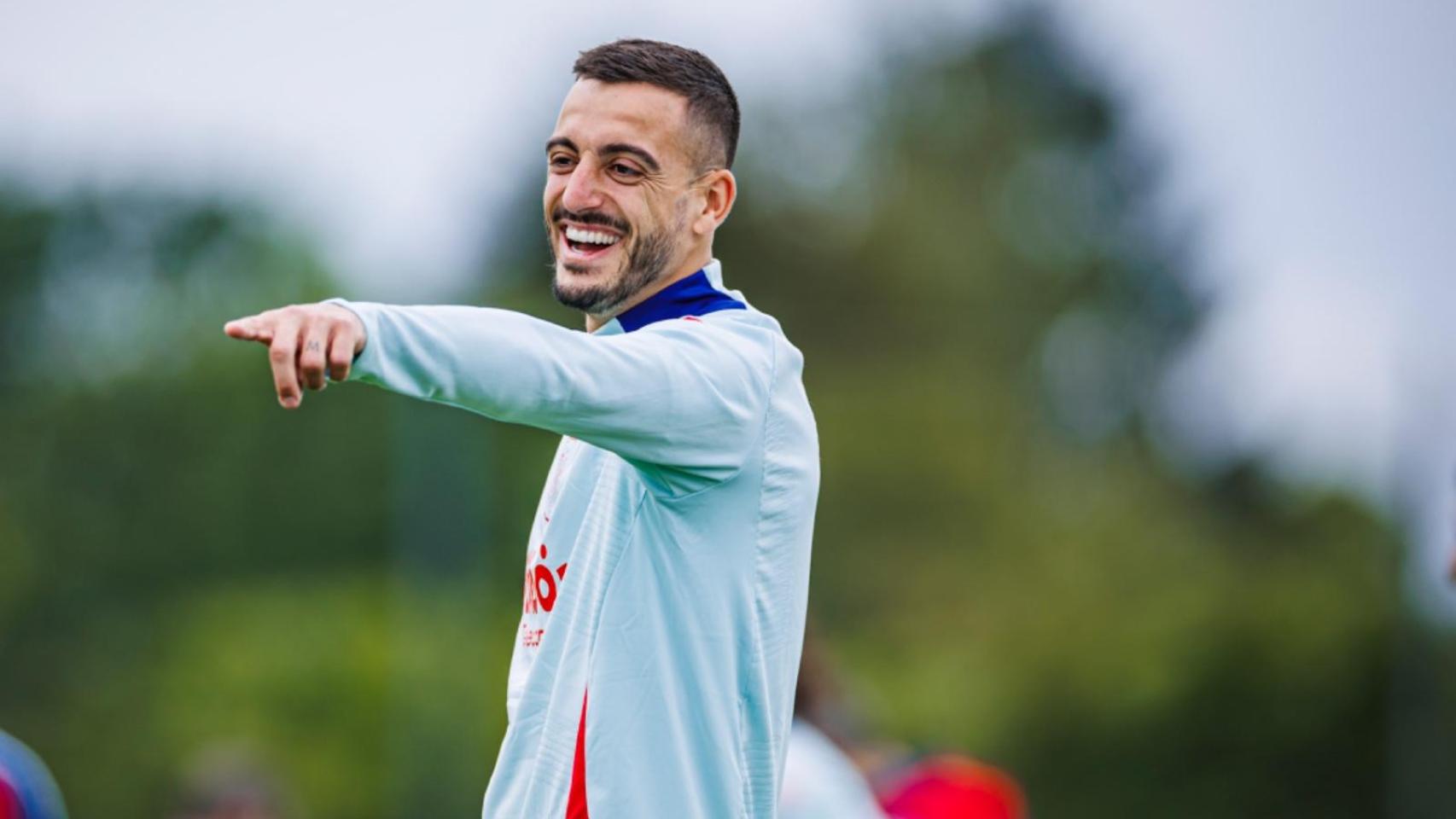 Joselu Mato, con la Selección