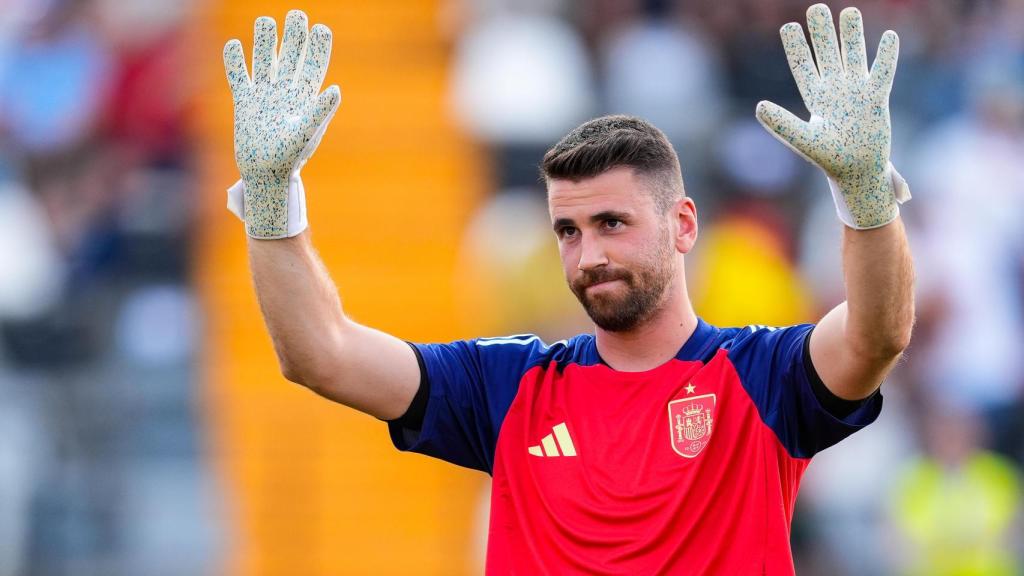 Unai Simón, con la Selección