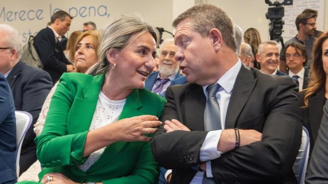 Milagros Tolón y Emiliano García-Page, este miércoles en un acto en Albacete. Foto: Víctor Fernández / Europa Press