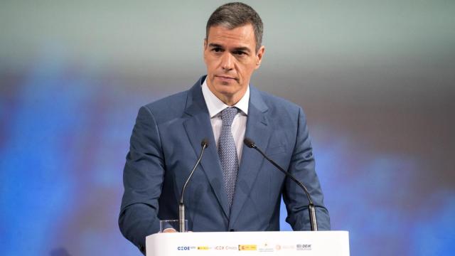 El presidente del Gobierno, Pedro Sánchez, en el encuentro empresarial España-Turquía de este jueves.