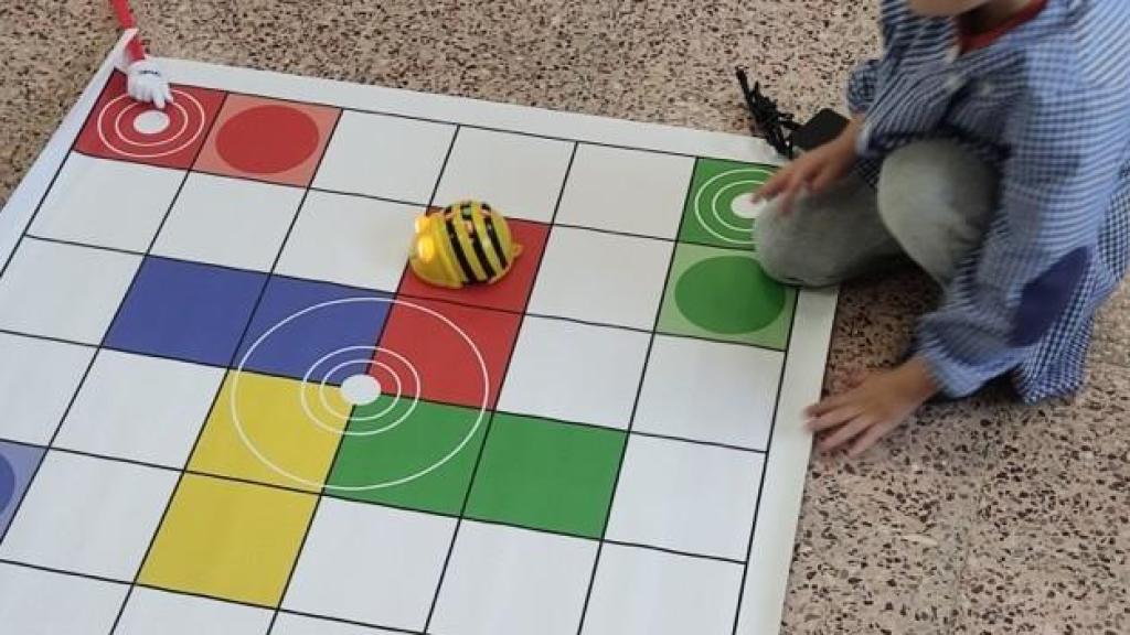 Una actividad robótica en el colegio Hernán Cortés de Talavera de la Reina.