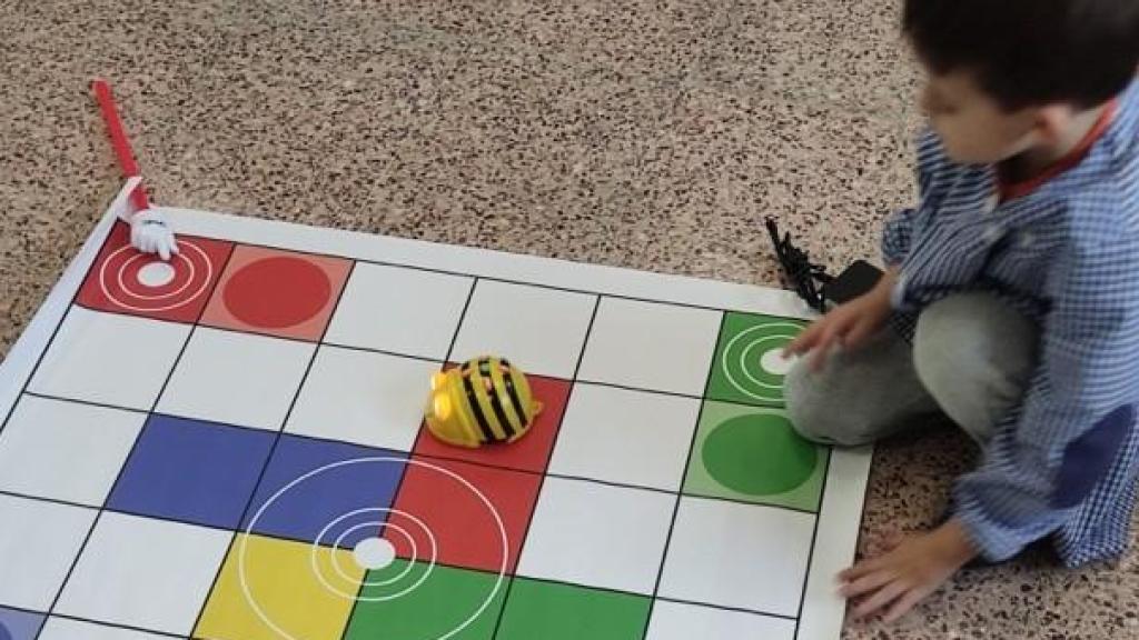 Una actividad robótica en el colegio Hernán Cortés de Talavera de la Reina.