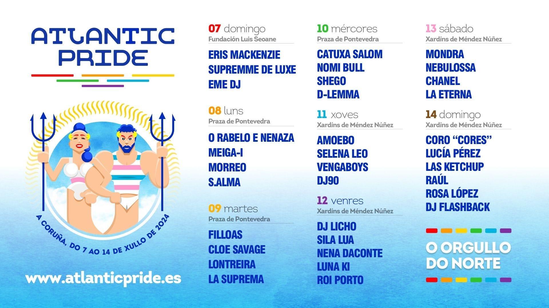 Atlantic Pride – Cartel por días