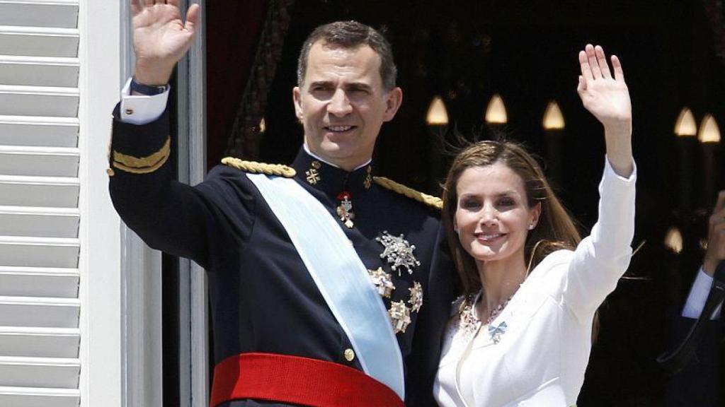 Los reyes de España el 19 de junio de 2014.