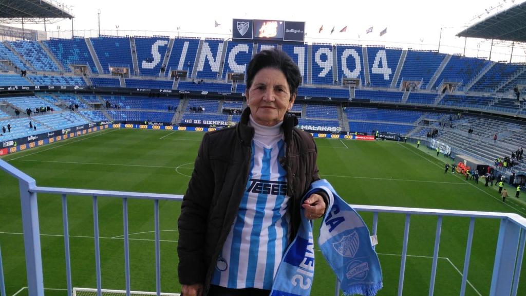 Isabel, en La Rosaleda.