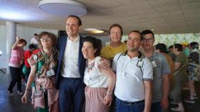 El presidente de la Diputación de Valladolid, Conrado Íscar, en el encuentro de personas con discapacidad de la provincia