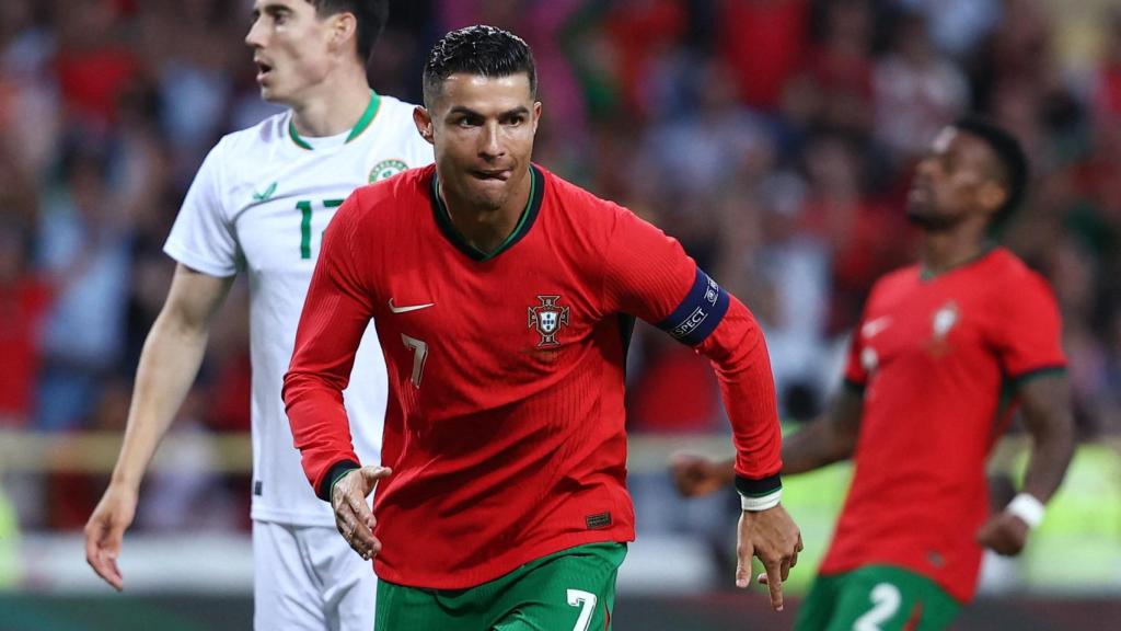 Cristiano Ronaldo, en el Portugal-Chequia de la Euro 2024