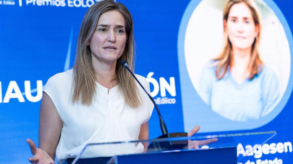 La secretaria de Estado de Energía, Sara Aagesen, en el encuentro Eólico Anual de AEE