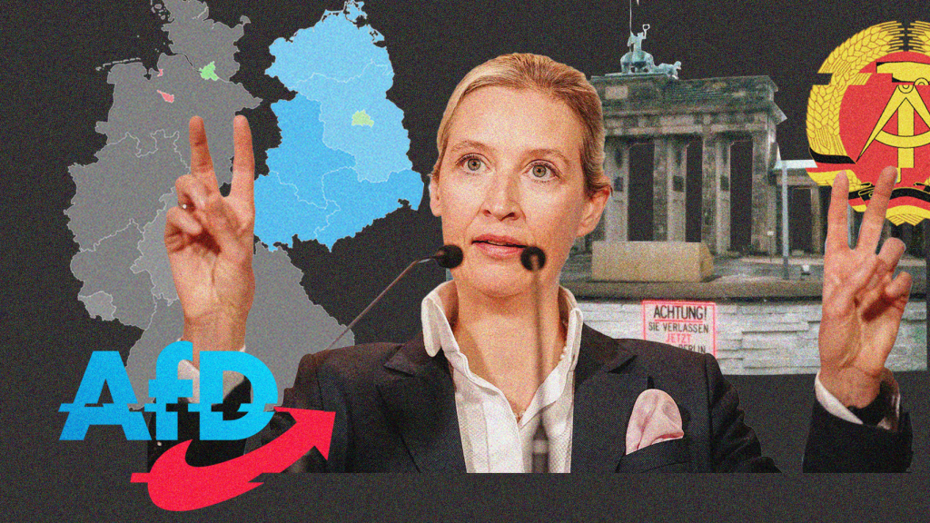 Alice Weidel, líder de la AfD, el partido de ultraderecha alemán que ha triunfado en Alemania del Este.