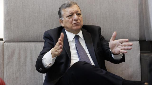 José Manuel Durão Barroso, expresidente de la Comisión Europea, entrevistado en Milán por EL ESPAÑOL.