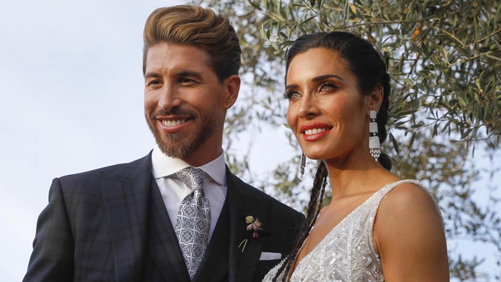 Pilar Rubio y Sergio Ramos el día de su boda en 2019.