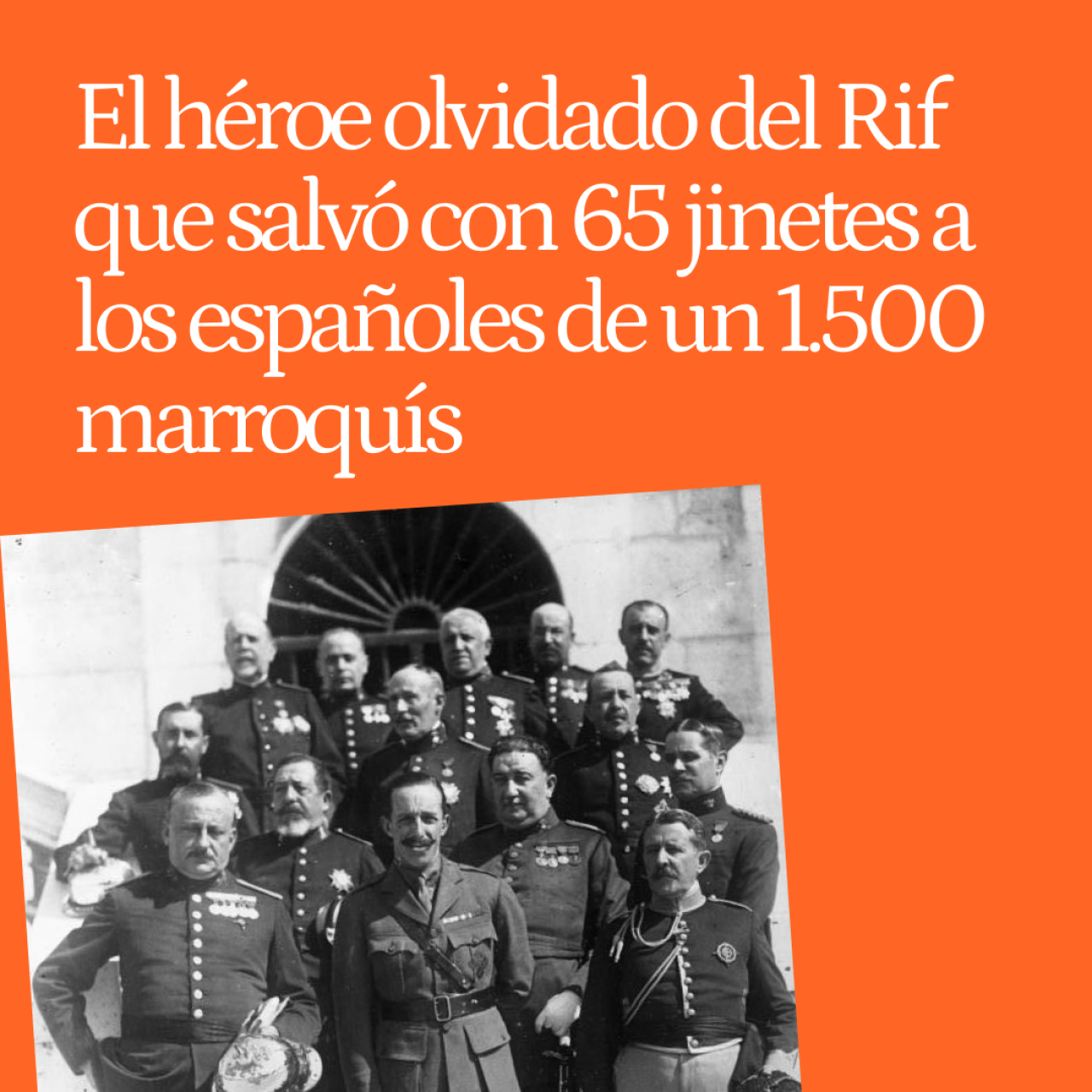 El día que José de Cavalcanti, el héroe olvidado del Rif, salvó a los españoles de un ejército de 1.500 marroquís con 65 jinetes