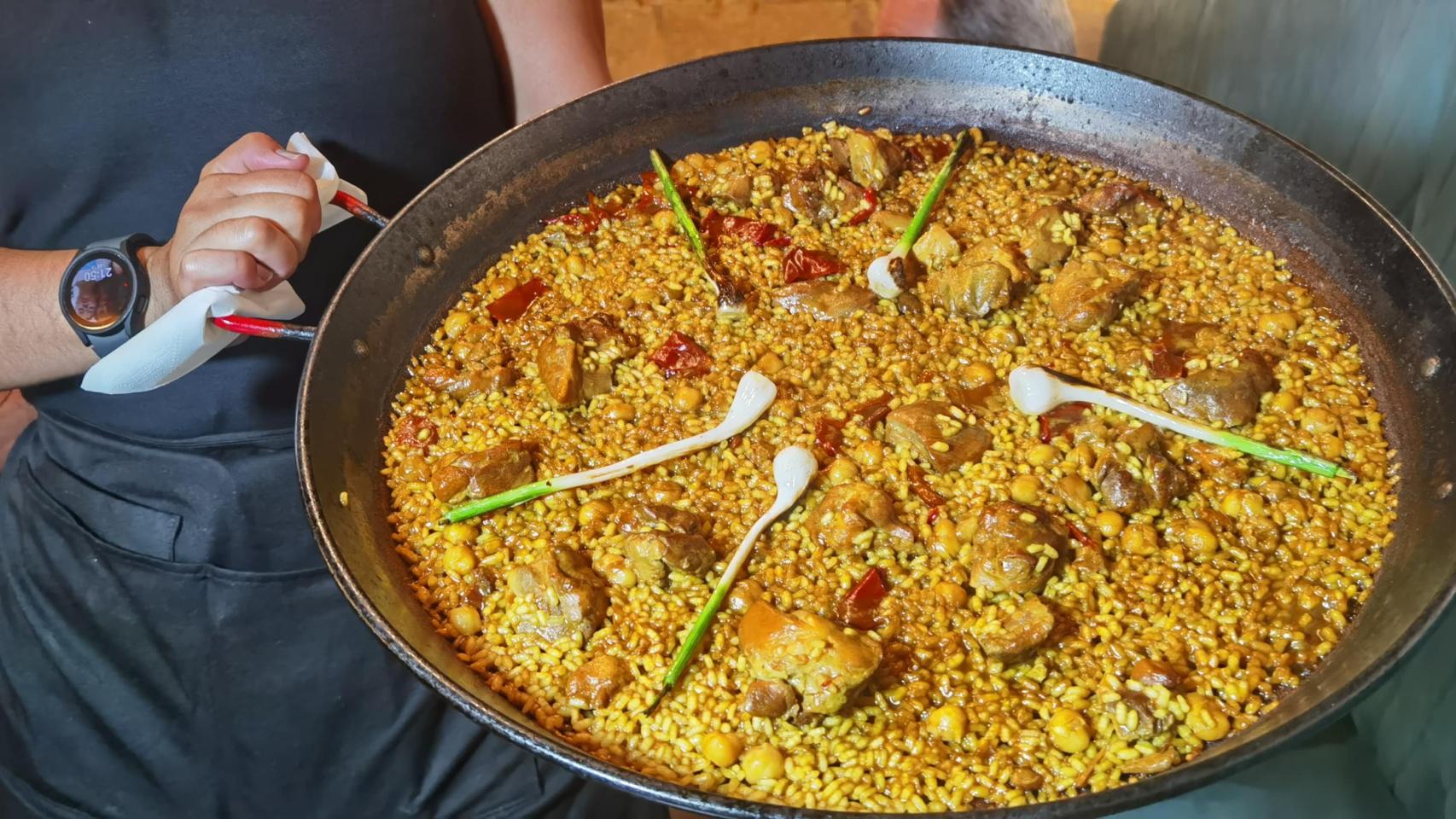 El arroz es uno de los fuertes de este local en el centro histórico de Alicante.