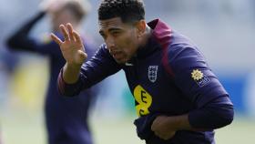 Bellingham, durante un entrenamiento de la selección de Inglaterra