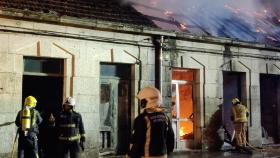 Incendio en Tui (Pontevedra).