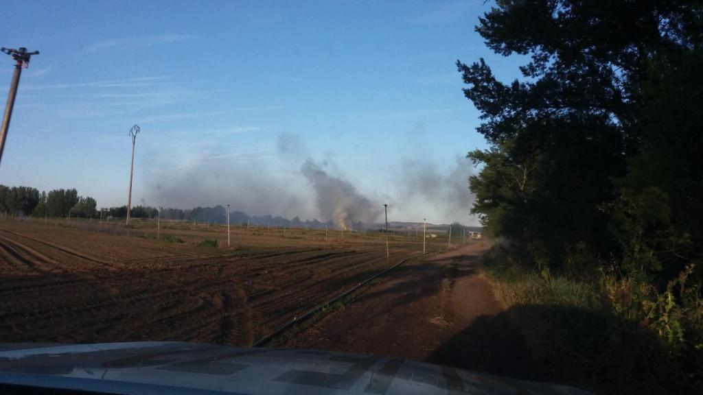 Incendio forestal en Zamora