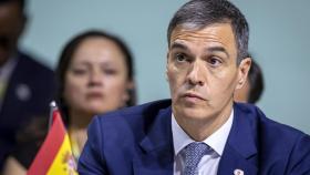 El presidente Pedro Sánchez, durante la cumbre de apoyo a Ucrania celebrada este fin de semana en Suiza.