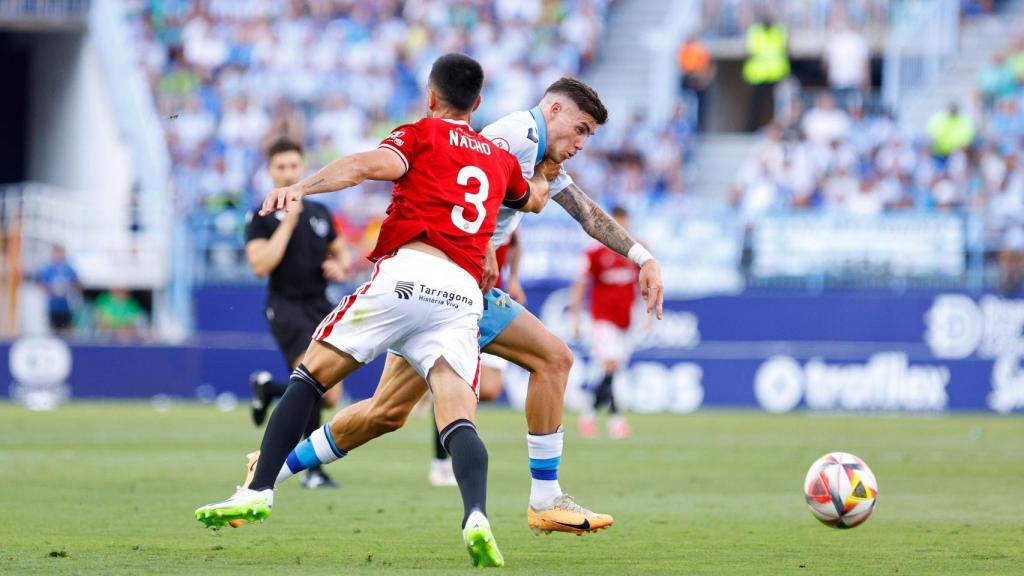 Roberto durante el Málaga CF vs. Nàstic de Tarragona