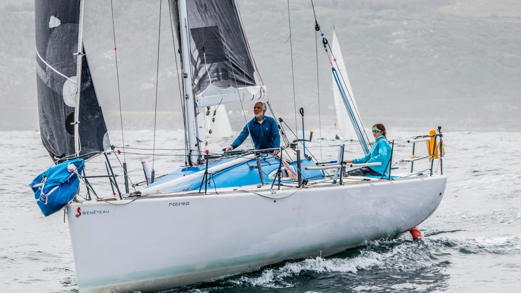 Jesús y Victoria Pintos (RCN ACoruña) en la categoría mixta