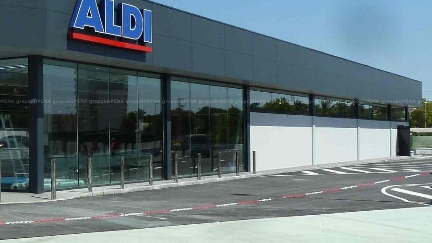 Fachada Aldi.