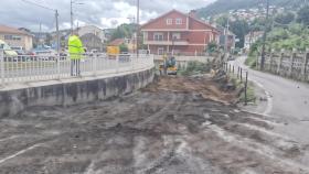 Obras en la Avenida de Galicia, en Vigo, a 17 de junio de 2024.