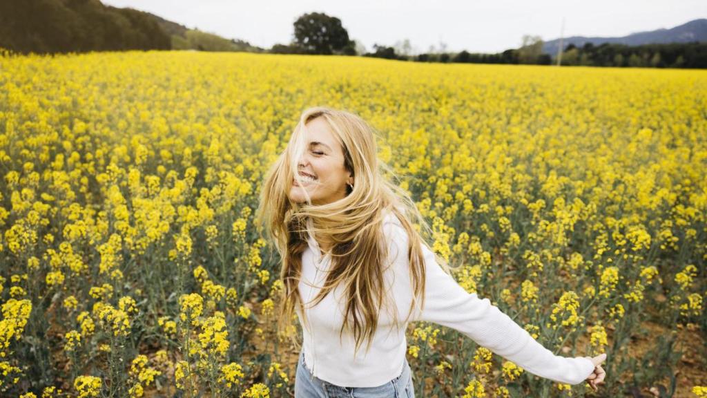 Mujer feliz.