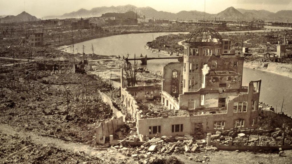 Fotografía de las ruinas de Hiroshima tras el bombardeo del 6 de agosto de 1945.