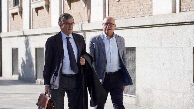 Alfonso Centeno a la llegada a la Audiencia de Valladolid